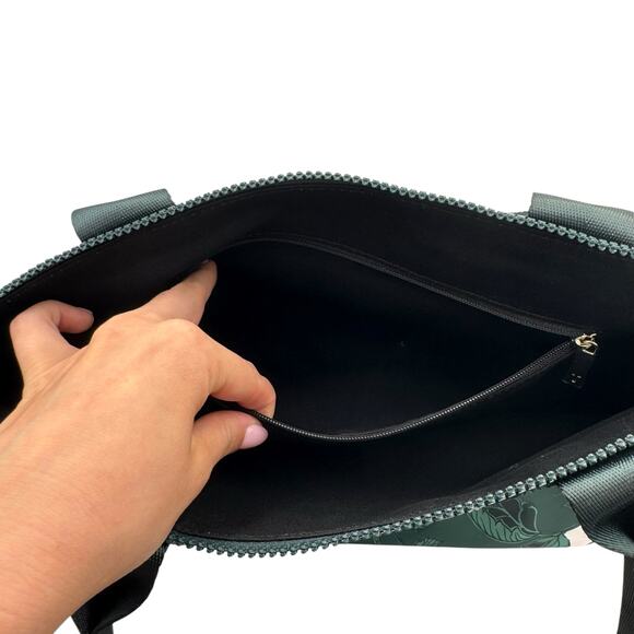 NWOT Ted Baker Green London Rococo Floral Pattern Nylon Tote Bag Purse - Picture 6 of 16